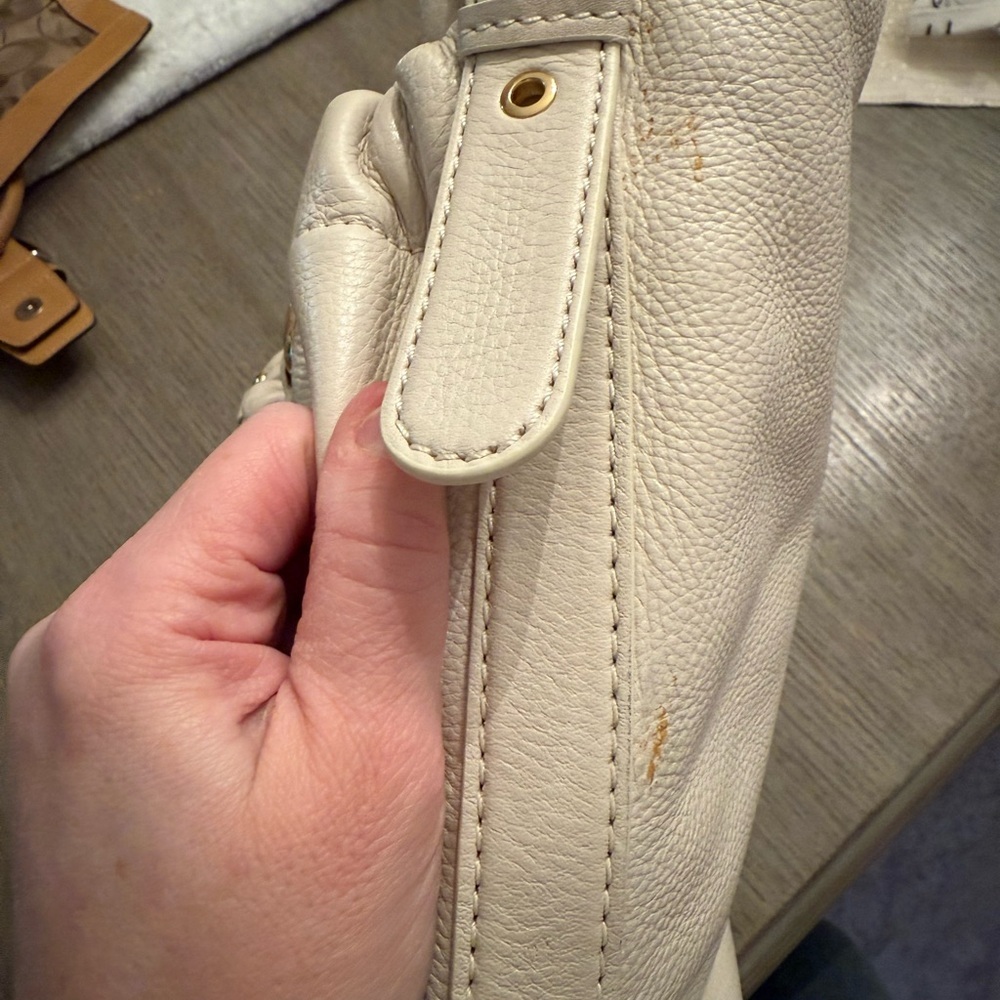 NWT Michael Kors Cream Jennings Hobo Bag - Picture 6 of 7